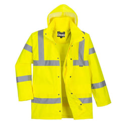 Portwest Mens RT60 Hi-Vis Traffic Jacket - S, Yellow