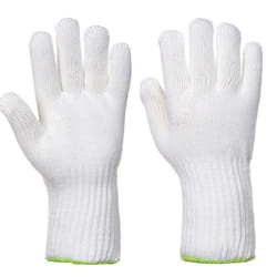 Portwest Unisex Adult Seamless Heat Resistant Glove - L, White