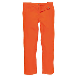 Portwest Mens Bizweld Work Trousers - XL R, Orange