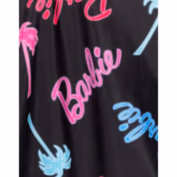 Barbie Womens/Ladies Palm Tree Logo One Piece Swimsuit - S, Black