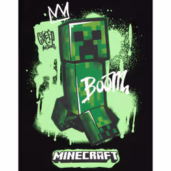 Minecraft Childrens/Kids Creeper T-Shirt (Pack of 2) - 9-10 Years, White/Black