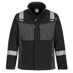 Portwest Mens WX3 Flame Resistant Soft Shell Jacket - S, Black
