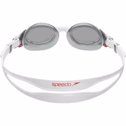 Speedo Mens Biofuse Swimming Goggles - One Size, White/Red/Smoke