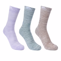 Trespass Womens/Ladies Helvellyn Trekking Socks (Pack Of 3) - 6-9 UK, Spruce Green/Oatmeal/Gelsomino Melange