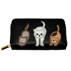Forest Womens/Ladies Cat Purse - One Size, Black
