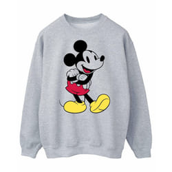 Disney Mens Classic Mickey Mouse Sweatshirt - XXL, Sports Grey