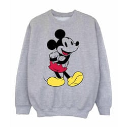 Disney Girls Classic Mickey Mouse Sweatshirt - 9-11 Years, Sports Grey
