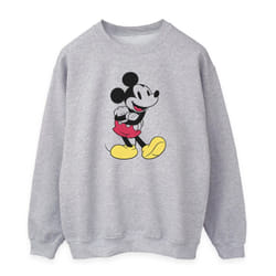 Disney Womens/Ladies Classic Mickey Mouse Sweatshirt - XXL, Heather Grey