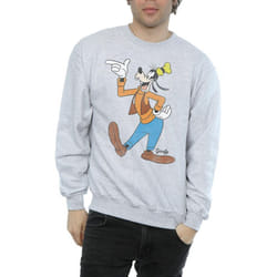 Disney Mens Classic Goofy Sweatshirt - L, Sports Grey