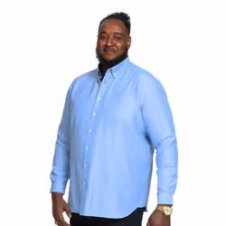 Duke Mens Richard Oxford Kingsize Long-Sleeved Shirt - 7XL, Sky Blue