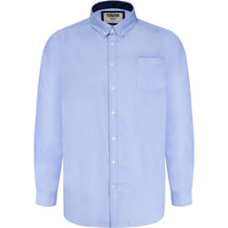 Duke Mens Richard Oxford Kingsize Long-Sleeved Shirt - 3XL, Sky Blue