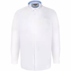 Duke Mens Richard Oxford Kingsize Long-Sleeved Shirt - 2XL, White
