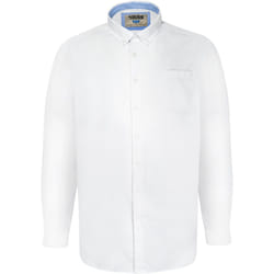 Duke Mens Richard Oxford Kingsize Long-Sleeved Shirt - 2XL, White