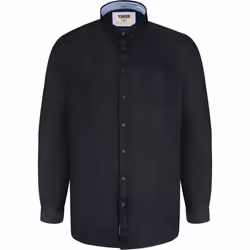 Duke Mens Richard Oxford Kingsize Long-Sleeved Shirt - 3XL, Black