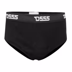Duke Mens Thompson D555 Cotton Y Front Kingsize Briefs (Pack of 2) - 6XL, Black