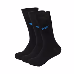 Duke Mens Harold Kingsize Socks (Pack of 3) - 11 UK-13 UK, Black