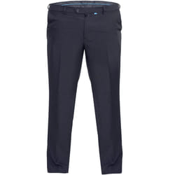 Duke Mens Max Adjustable Waist Kingsize Trousers - 54L, Navy