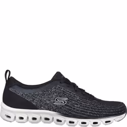 Skechers Womens/Ladies Glide-Step Head Start Trainers - 4 UK, Black