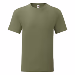 Fruit of the Loom Mens Iconic T-Shirt - 3XL, Olive