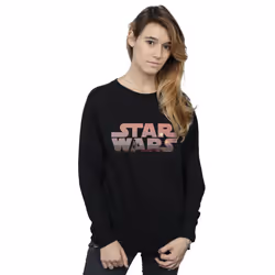 Star Wars Womens/Ladies Tatooine Logo Sweatshirt - XL, Black