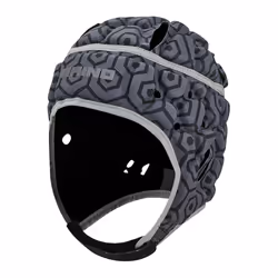 Rhino Unisex Adult Rugby Headguard - S, Black/Grey