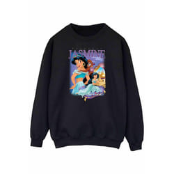 Aladdin Womens/Ladies Jasmine Montage Sweatshirt - XXL, Black