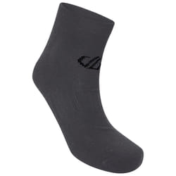 Dare 2B Unisex Adult Essentials Ankle Socks (Pack of 2) - 3 UK-5 UK, Ebony Grey