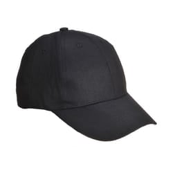 Portwest 6 Panel Baseball Cap - One Size, Black