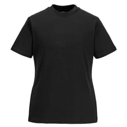 Portwest Womens/Ladies Plain T-Shirt - XL, Black