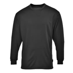 Portwest Mens Thermal Base Layer Top - L, Black