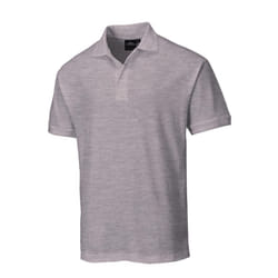 Portwest Mens Naples Polo Shirt - L, Heather Grey