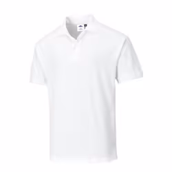 Portwest Mens Naples Polo Shirt - XS, White