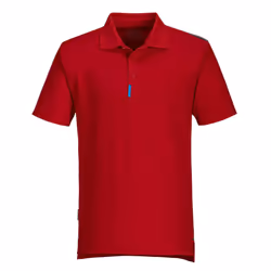 Portwest Mens WX3 Polo Shirt - M, Deep Red