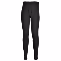 Portwest Mens Thermal Bottoms - 2XL, Black