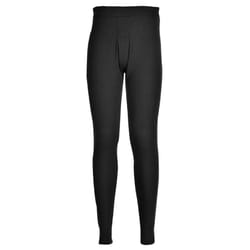 Portwest Mens Thermal Bottoms - 2XL, Black