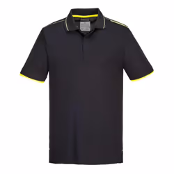 Portwest Mens WX3 Eco Friendly Polo Shirt - M, Black