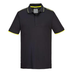 Portwest Mens WX3 Eco Friendly Polo Shirt - M, Black