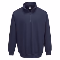 Portwest Mens Sorrento Zip Neck Sweatshirt - M, Navy