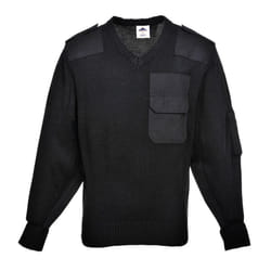 Portwest Mens Nato Sweatshirt - 3XL, Black