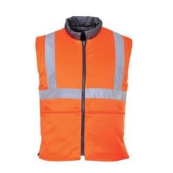Portwest Mens Reversible Hi-Vis Body Warmer - XXL, Orange