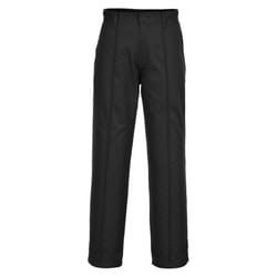 Portwest Mens Preston Trousers - 28R, Black