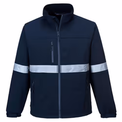 Portwest Mens Soft Shell Jacket - S, Navy