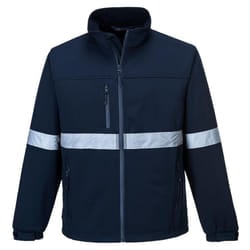 Portwest Mens Soft Shell Jacket - S, Navy