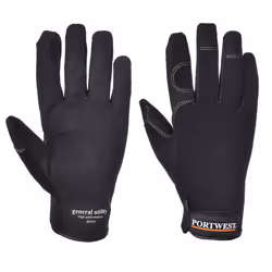 Portwest Unisex Adult General Utility Gloves - M, Black