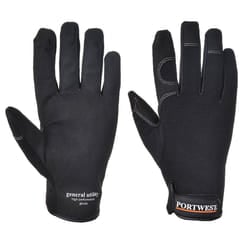 Portwest Unisex Adult General Utility Gloves - M, Black