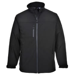 Portwest Mens Soft Shell Jacket - L, Black