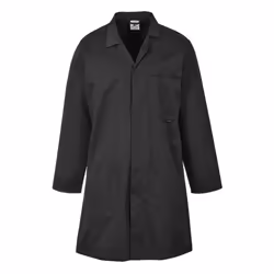 Portwest Mens Lab Coat - XS, Black