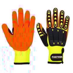 Portwest Unisex Adult A721 Impact Resistant Grip Glove - S, Yellow/Orange