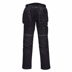 Portwest Mens PW3 Holster Work Trousers - 41S, Black