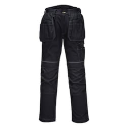 Portwest Mens PW3 Holster Work Trousers - 41S, Black